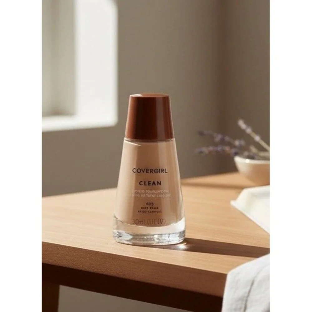 1x CoverGirl Clean Liquid Foundation 125 BUFF BEIGE